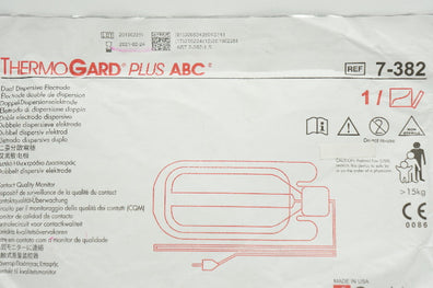 ConMed 7-382 ThermoGard Plus ABC Dual Dispersive Electrode,  >15kg (x)